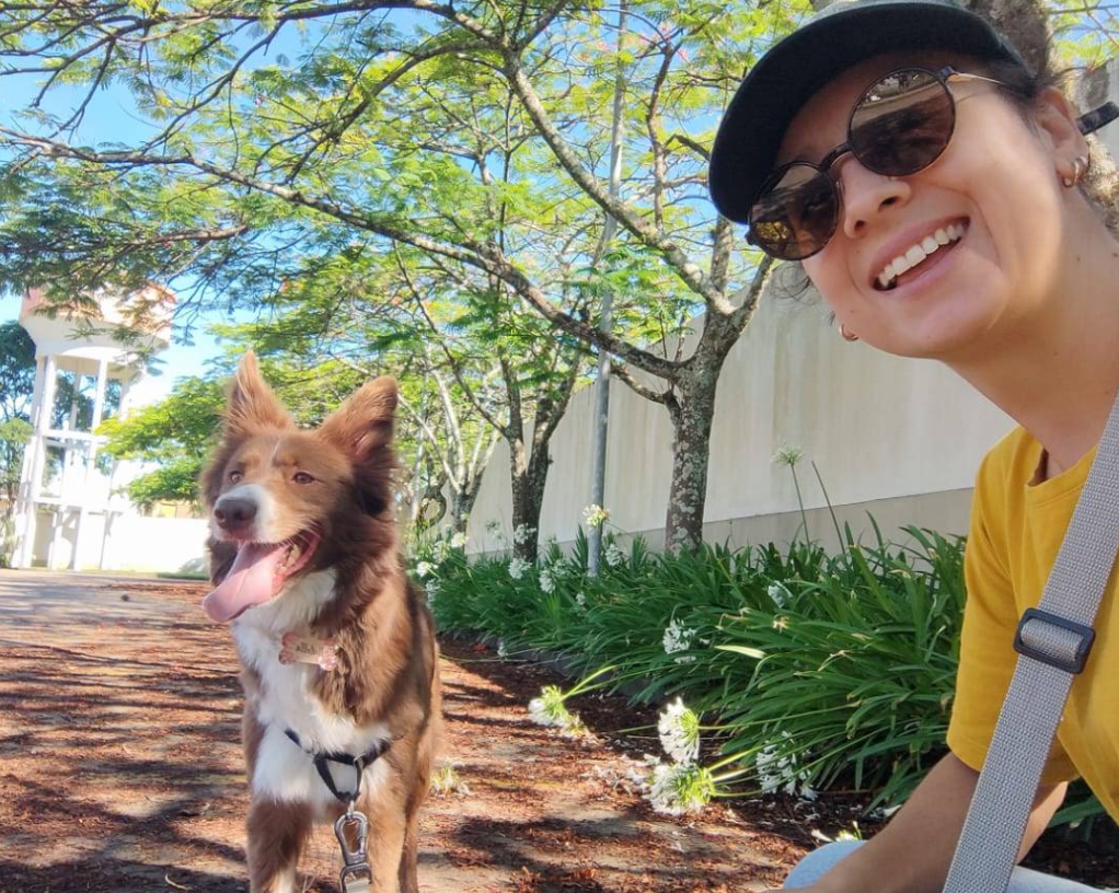 Pet aproveitando a hospedagem